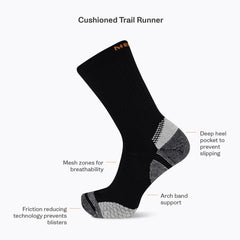 Cushion Trail Runner Tab Sock - Socks | Merrell Near Me