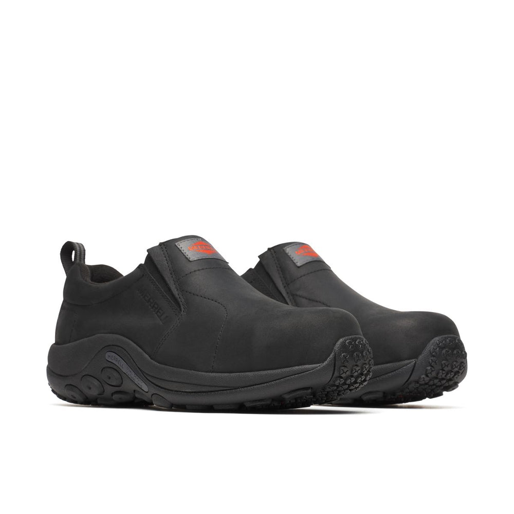 Men - Jungle Moc Leather Hi-Vis Carbon Fiber Low Wide Width - Slip Ons | Merrell Discount